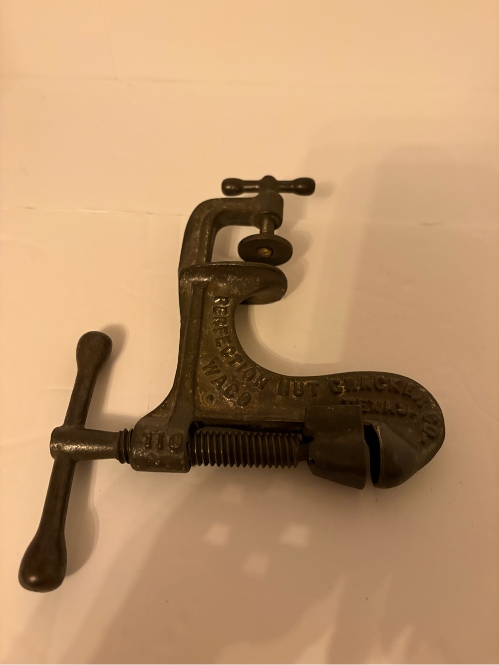Antique cast iron clamp nutcracker